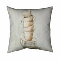 Fondo 20 x 20 in. Stacked Cups-Double Sided Print Indoor Pillow FO3337595